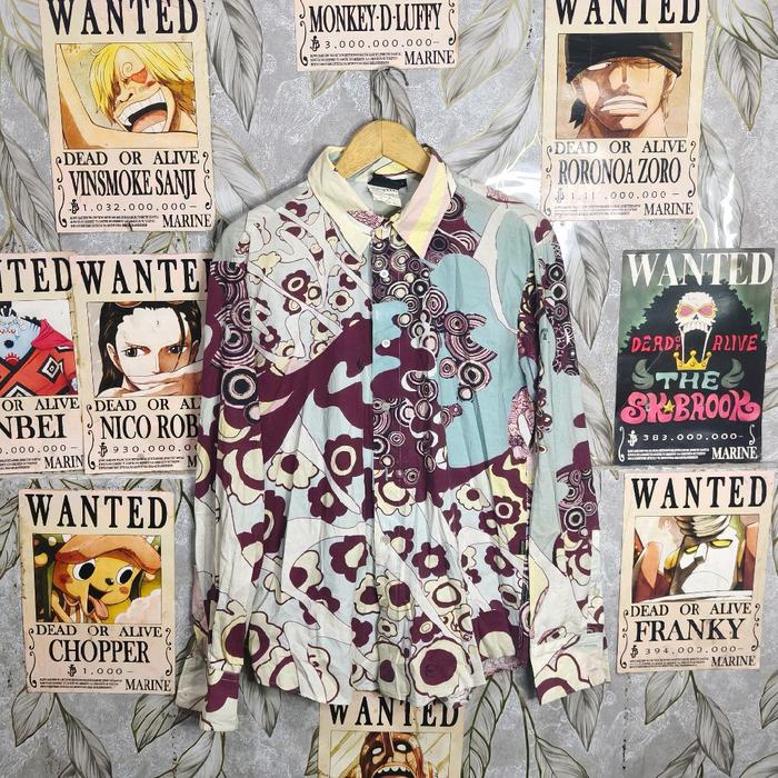 Kemeja full print just cavalli itali
