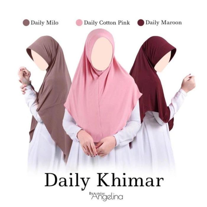 RJCT DAILY KHIMAR ATELIER ANGELINA, HIJAB DAILY EMBROIDERY ATELIER ANGELINA
