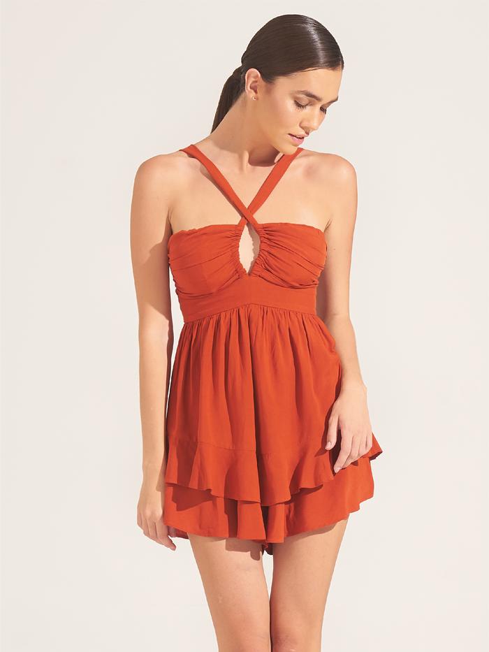 Morrato Bali - Playsuit Wanita Ruhani Playsuit Burnt Ochre
