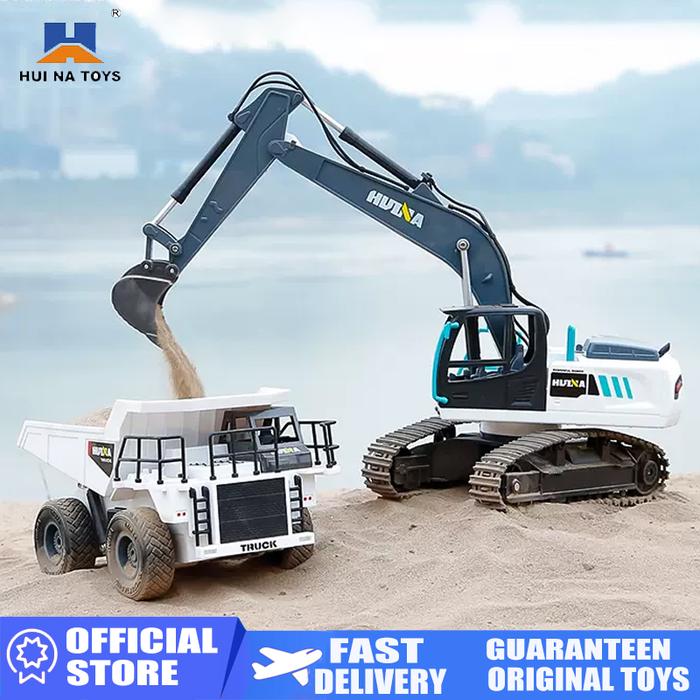 HUINA 1:24 Remote Control Car Alloy 9CH RC Crawler Excavator Dump