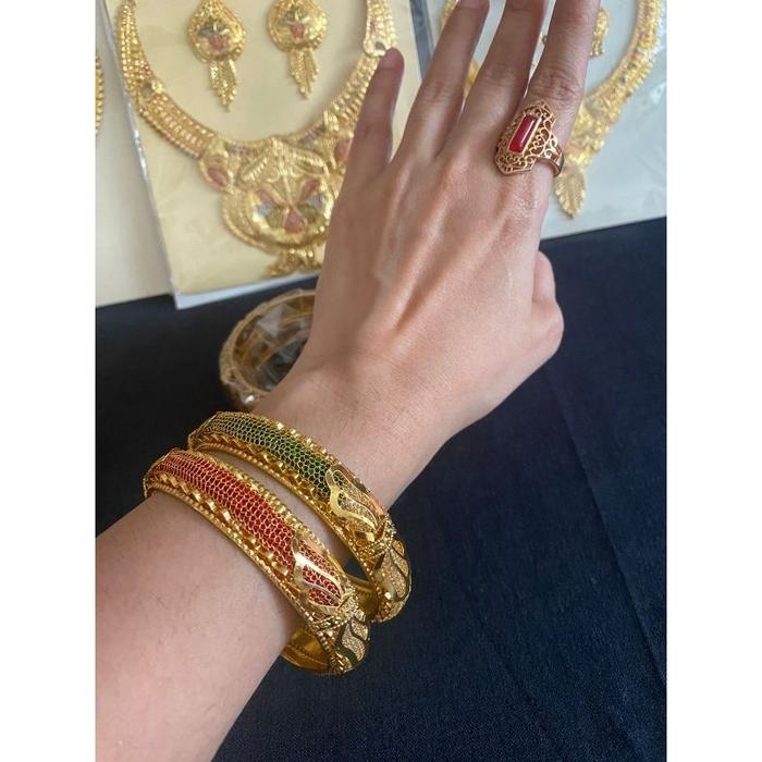 GELANG INDIA DUBAI / GELANG EMAS INDIA/GELANG KERONCONG INDIA/ GELANG FASHION INDIA HARGA SEPASANG