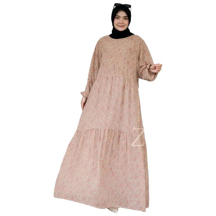 Zeba | Sekar Maxi Jumbo by Zeba Motif Bunga #2 dan #3 PB 145 cm Gamis Jumbo Maxy LD 120 cm Ceruty Ba