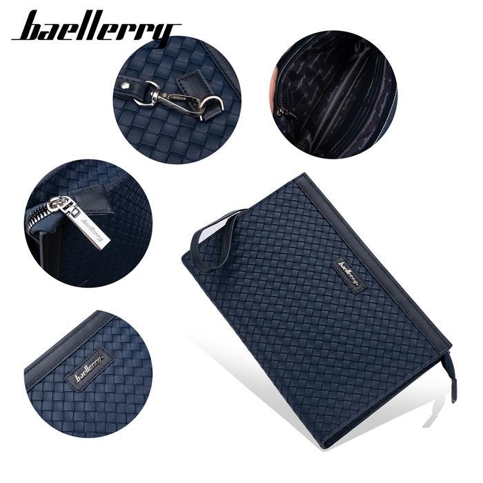 Tas Tangan Pria Handbag Clutchbag Cowok Kulit Pu Baellerry S1105