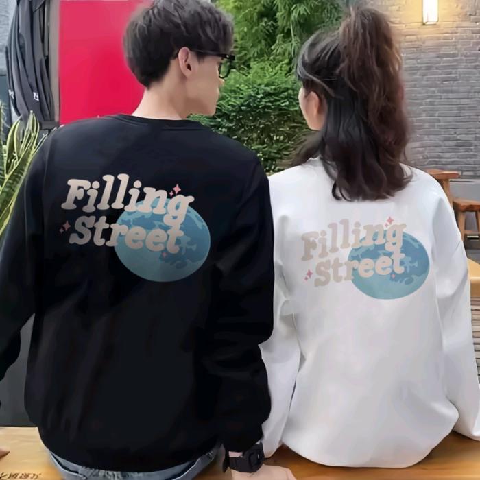 Dem.co | PLANET FILLING STREET CREWNECK | sweater planet filling street oversize ( Unisex )