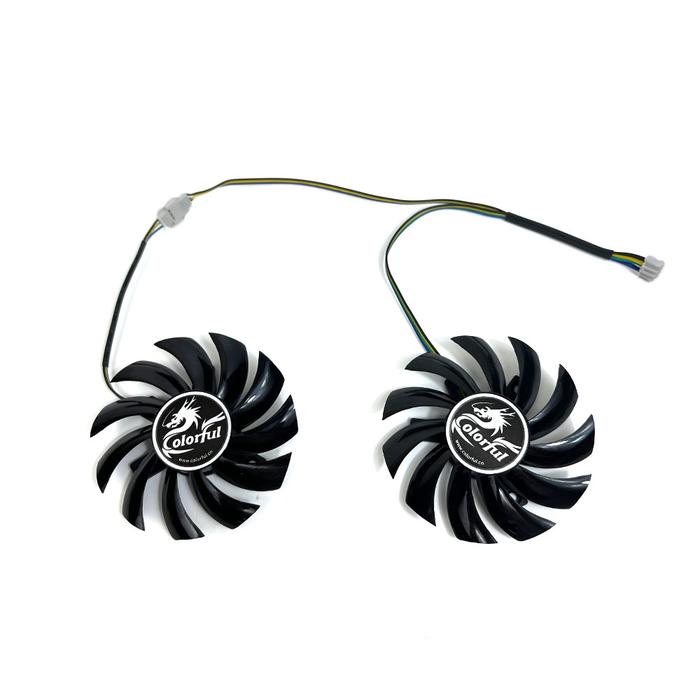 2PCS/SET NEW 75MM 4PIN GTX 650 TI GPU FAN，For Colorful GTX 750 TI、GTX 660、GTX 650 TI Graphics card c