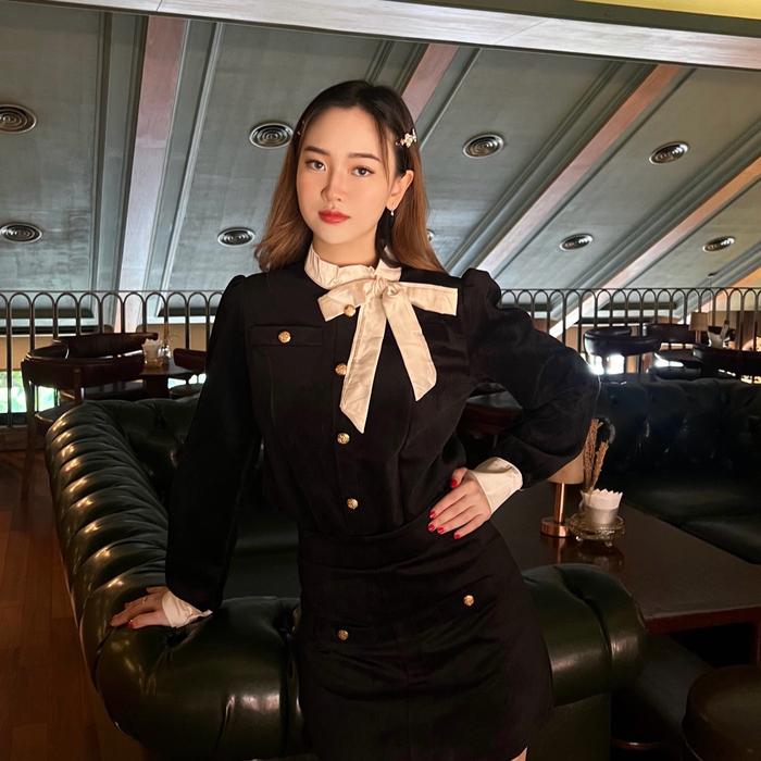 J'ADORE - Charlotte Set atasan dan bawahan satu set wanita lengan panjang