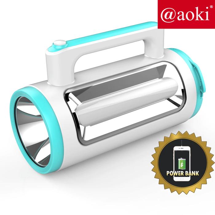 AOKI Senter Multifungsi 10W+50SMD POWER BANK