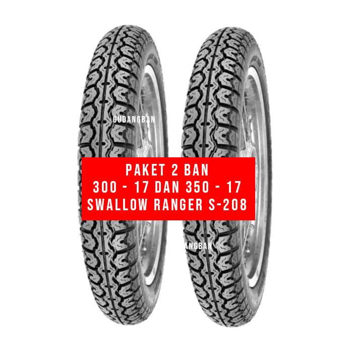 Paket Swallow Ranger 300 dan 350 ring 17 S-208 ban luar motor tubetype japstyle bukan wiro classic