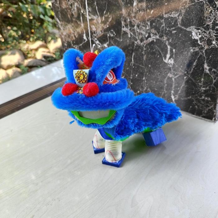 BONEKA BARONGSAI LED MAINAN TANGAN BARONGSAI MINI KAKI SPRING