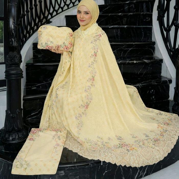 Mukenah GEES by Gallery Syarifah mukenah silk edisi eid gamis cantik