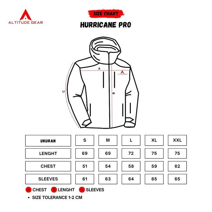 Eiger - Altitude Gear Jaket Gunung Hurricane Pro Goretex 3 Layer Waterproof Sport Original Made in I