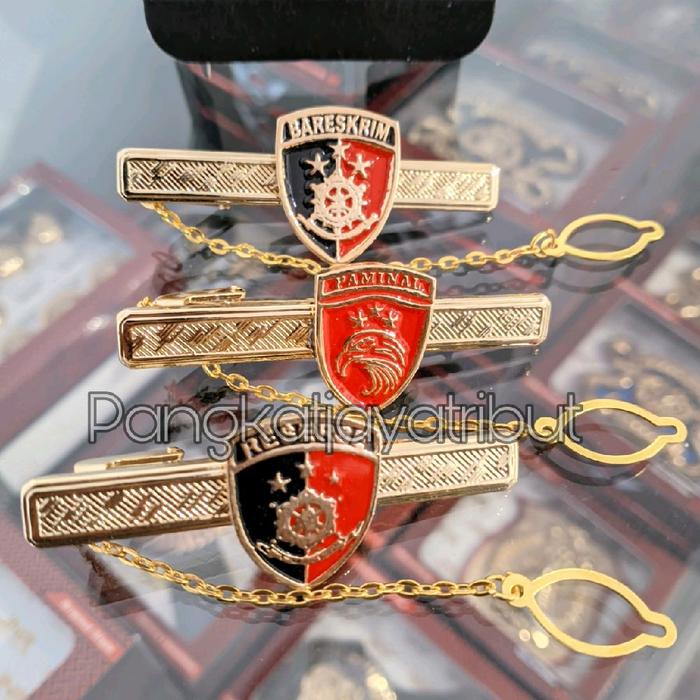 PIN BROS JEPITAN DASI RESERSE PAMINAL JEPIT BARESKRIM KUALITAS EXCLUSIVE BAHAN KUNINGAN Penjepit