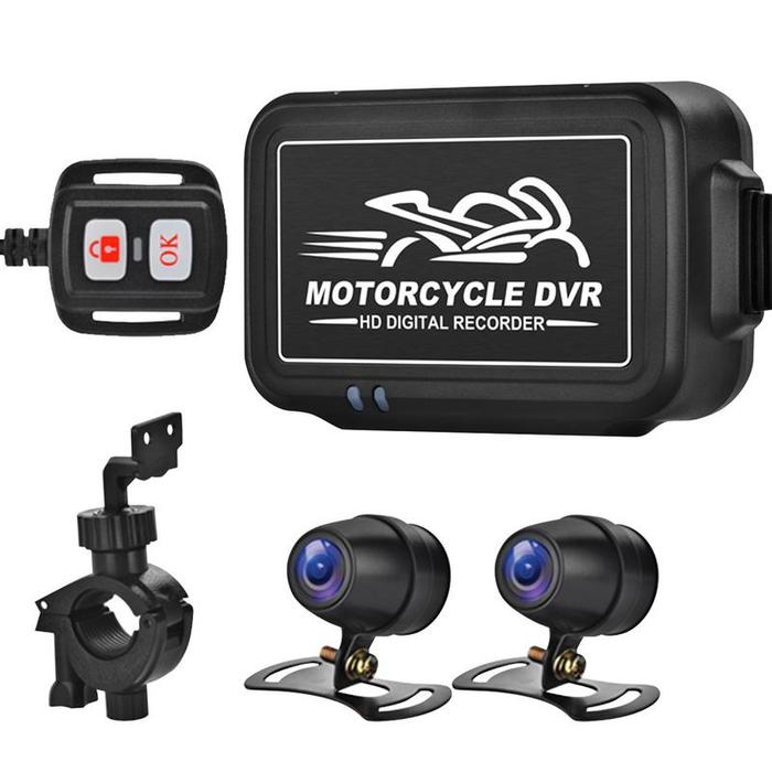 Bicycle Dual Dash Camera Sports Recording Cam Motorcycle Dash Cam