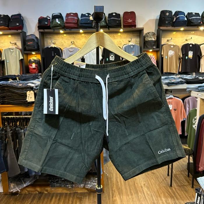 CELANA PENDEK KOLOR CELCIUS/BOARDSHORT PRIA CORDUROY
