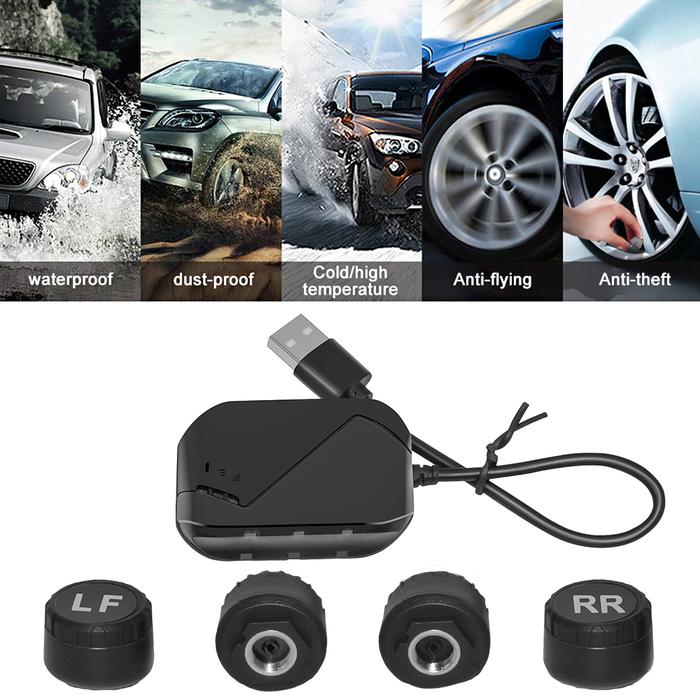 Car Android USB TPMS Tire Pressure Monitoring System Spare
