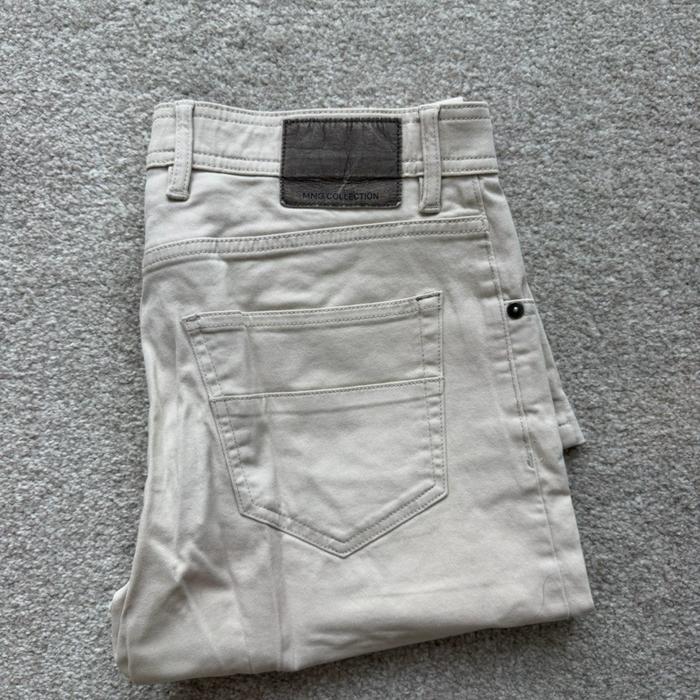 Mango Man Stretch Jeans (off white) W30 celana jeans slim fit