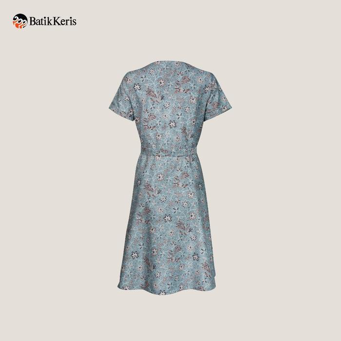 Batik Keris Dress Batik Lengan Pendek Motif Keris Harmoni Alam