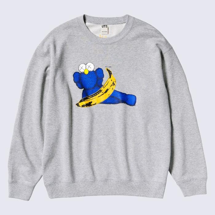 Crewneck UNI x Kaws + Warhol | Kaws + Warhol Kode 01 Abu Misty
