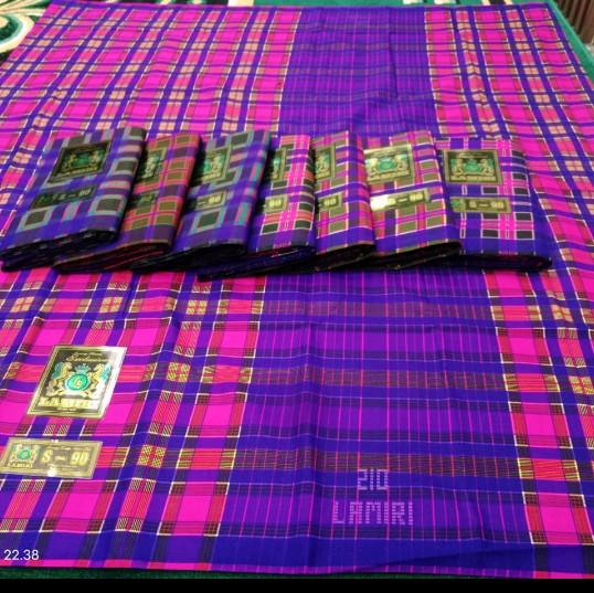 SARUNG LAMIRI KBS &KRJ FULL SUTRA SPUNSLIK MOTIF BHS JADULAN Tenun