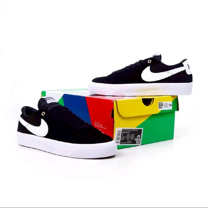 NIKE SB ZOOM BLAZER LOW PRO GT BLACK WHITE 100% BNIB