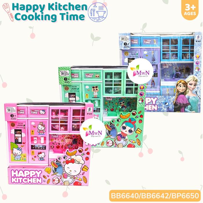 MWN Mainan Happy Kitchen Set Kulkas Cuci Piring