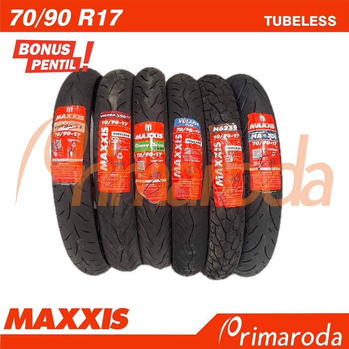 Ban Depan Motor Honda Revo X Tubeless Maxxis 70/90 Ring 17