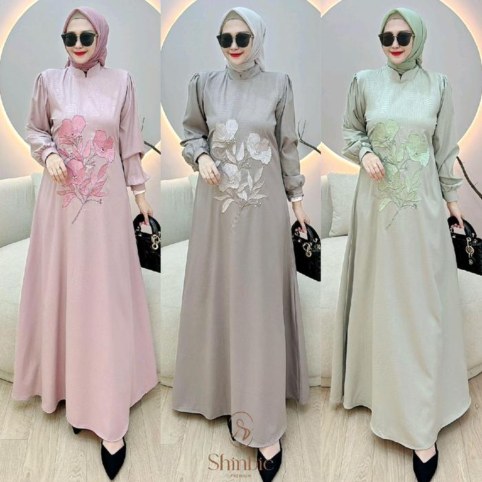 GAMIS DRES CLAUDIA ORI PREMIUM BY SHINBIE