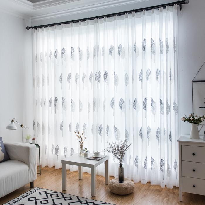 Vitrase Gorden/vitrase putih/Daun-daun/Renda/balkon/Horden Pintu