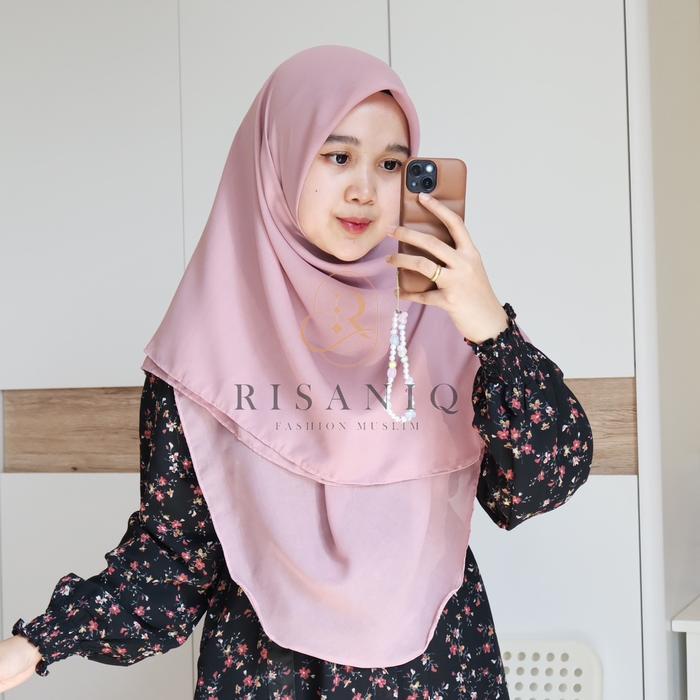 Haira Scarf By Risaniq || Hijab Persegi Oval Ekslusif Basic || Hijab Square Oval Simple Anti Letoy -