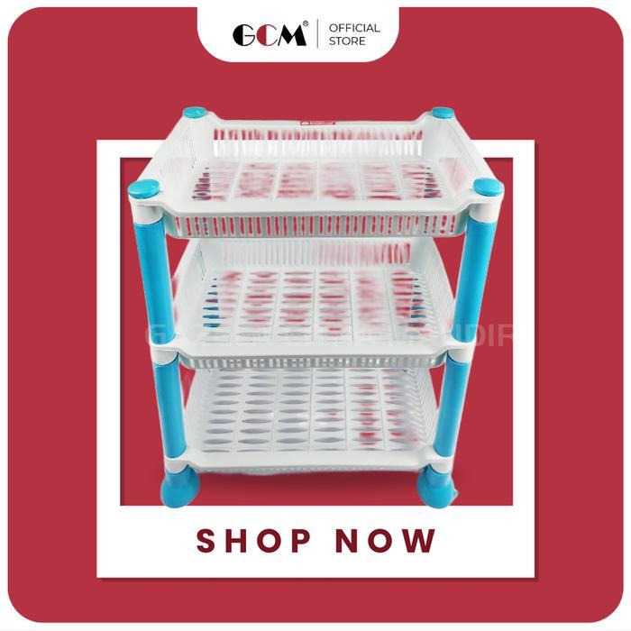 Rak Plastik 3 Susun / Rak Bumbu Dapur / Rak Kosmetik / Rak Serbaguna Rak Bumbu / Rak Kosmetik /Rak P