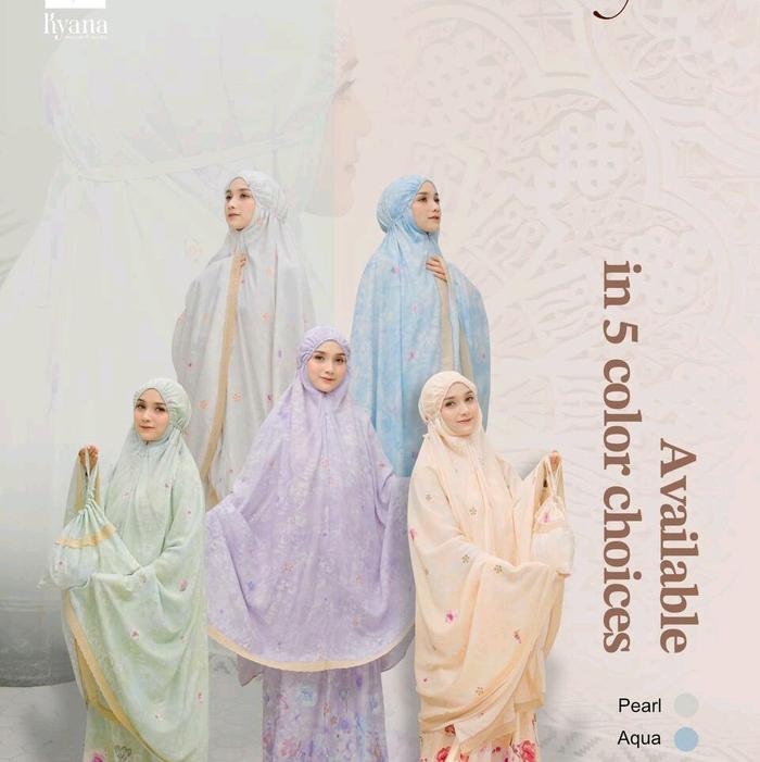 UNLIMITIDE KYANA--Tsuraya PraySet Couple Dewasa Mukena Muslim Rayon Remaja Ibu