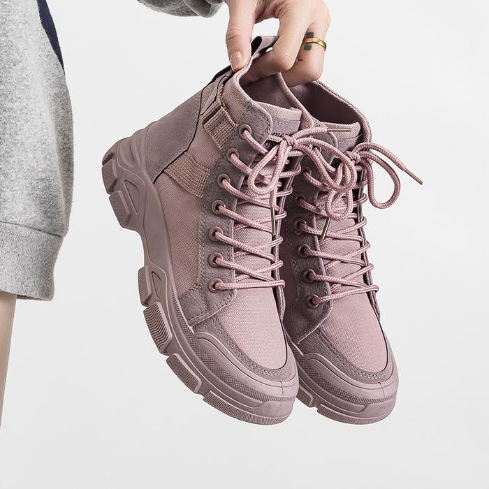 FREE BOX Sepatu Boots Wanita Sepatu Sneakers Fashion Wanita Korean Style Premium Quality LV0272