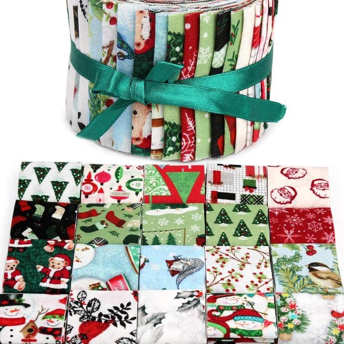 Dailylike Jelly Roll Fabric For Christmas Patchwork Cotton Printed