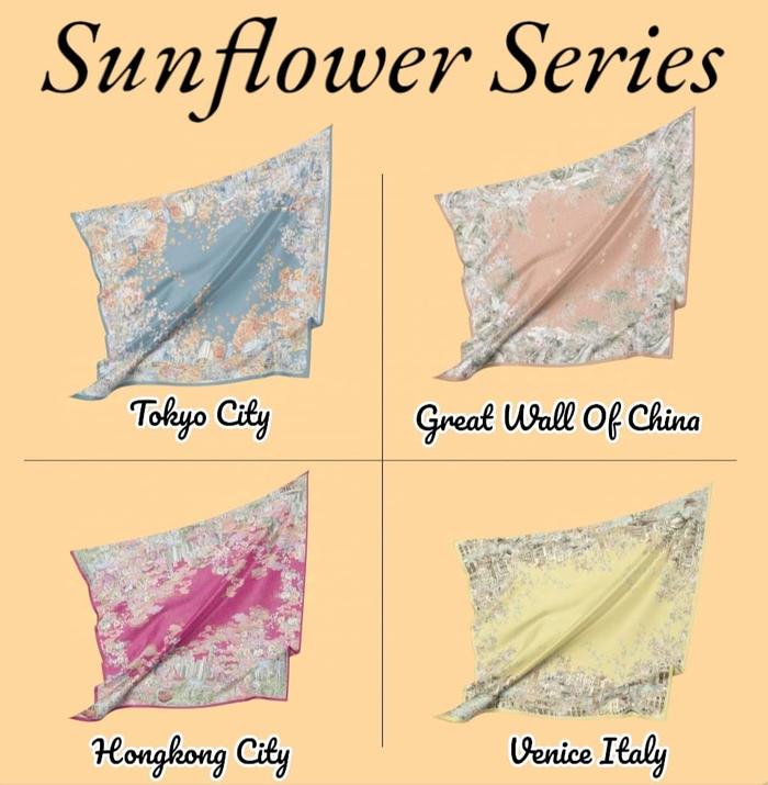Series Sunflower Hijab Motif