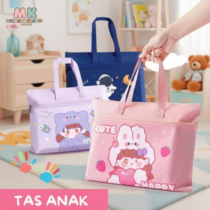 MK516 Tas Anak Perempuan Lucu/ tas tote bag/ tas selempang/ kualitas Import / Cocok untuk Sekolah &