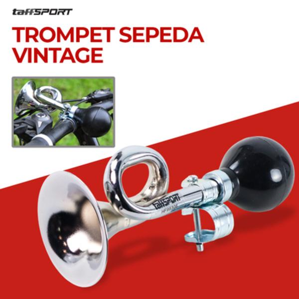 Bel Trompet Sepeda Vintage, Tambahkan Sentuhan Klasik ke Sepedamu - Hitam