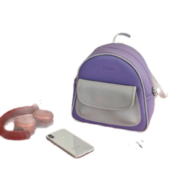 Ransel Vaska  V13  Bahan : Kulit Sintetis Dimensi : P.A 18 x P.B 23 x L 9 x T 23 Berat : 360gr  Spes