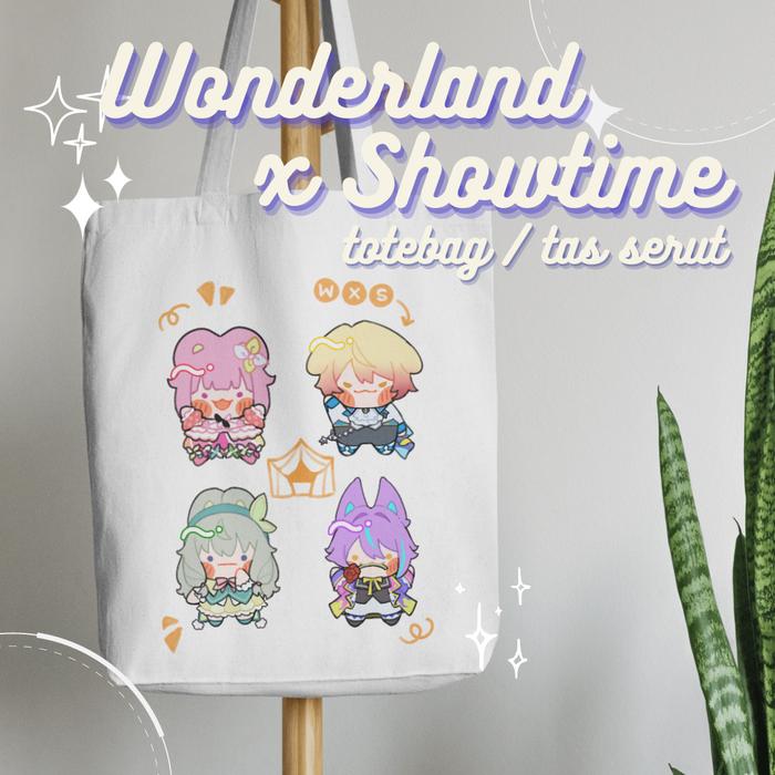 Muncationary] Totebag/Tas Serut Kanvas Proseka WxS Emu Tsukasa Nene Rui