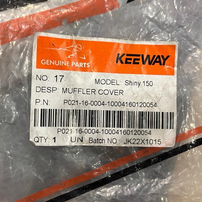 COVER KNALPOT KEEWAY SHINY 150 ORIGINAL