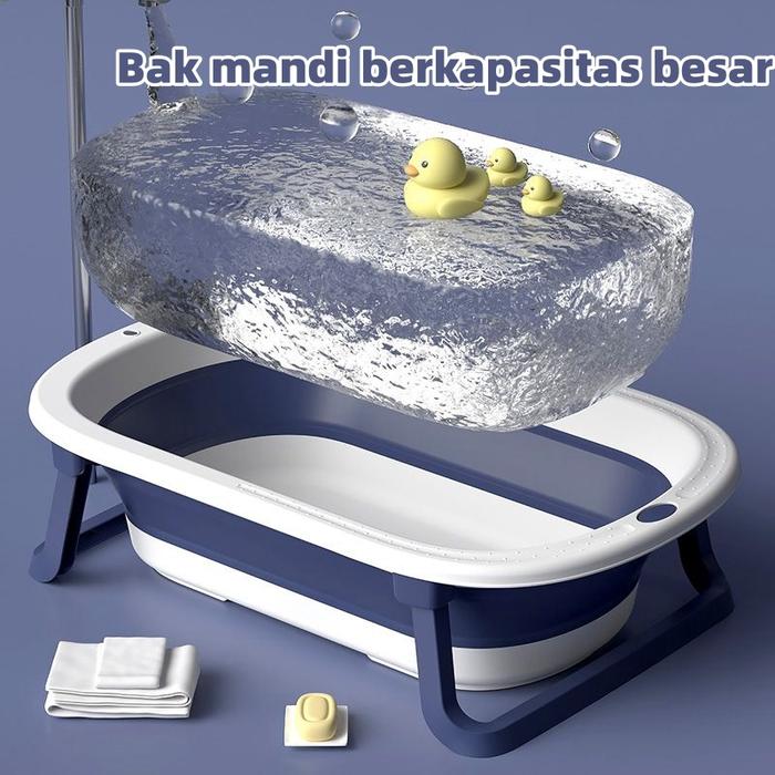 New Baby Bath Bak Mandi Lipat Tub Bak Mandi Bayi Lipat Bantal Mandi Tempat Mandi Bayi Portable