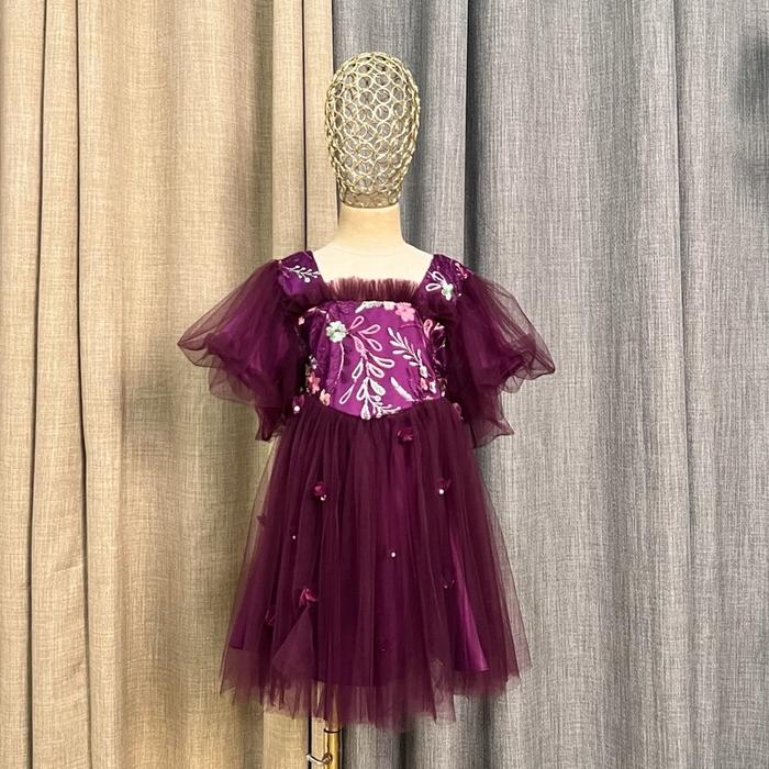 FNDLABELS Dolla Midi Dress Kids Baju Pesta Ulangtahun Anak