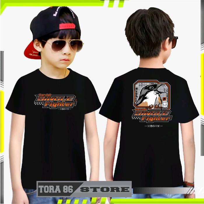 kaos anak,kicau mania cendet, terbaru,bisa buat anak usia 2 sampai 10 tahun