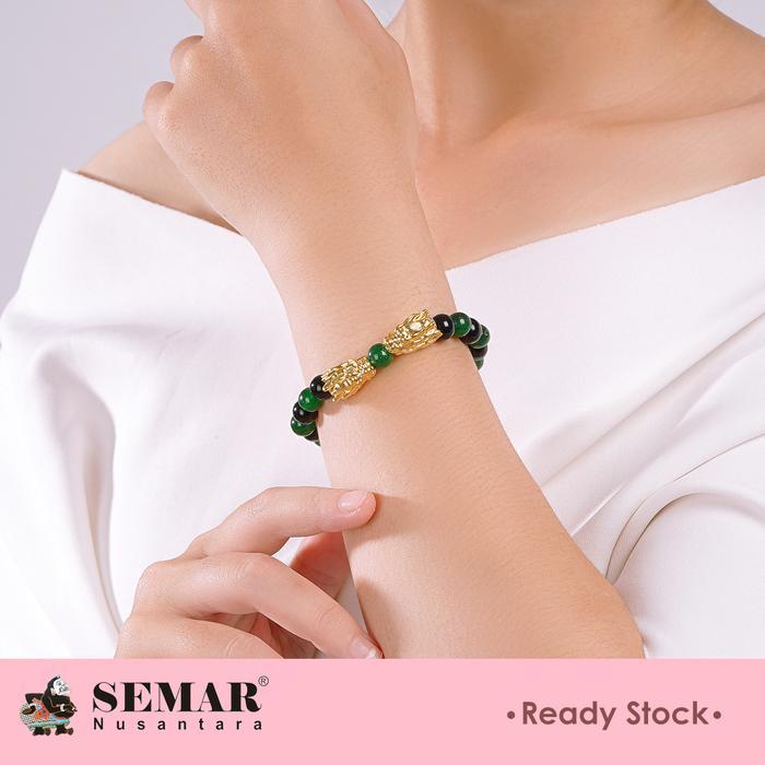 Gelang Emas Giok Vintage The Forest Dragon Gold 23K Semar Nusantara