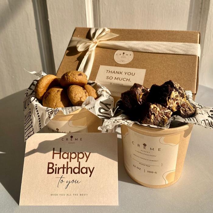 Birthday Hampers - Cookies & Brownies 1 Jar