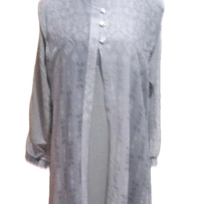 gamis set dengan rompi panjang