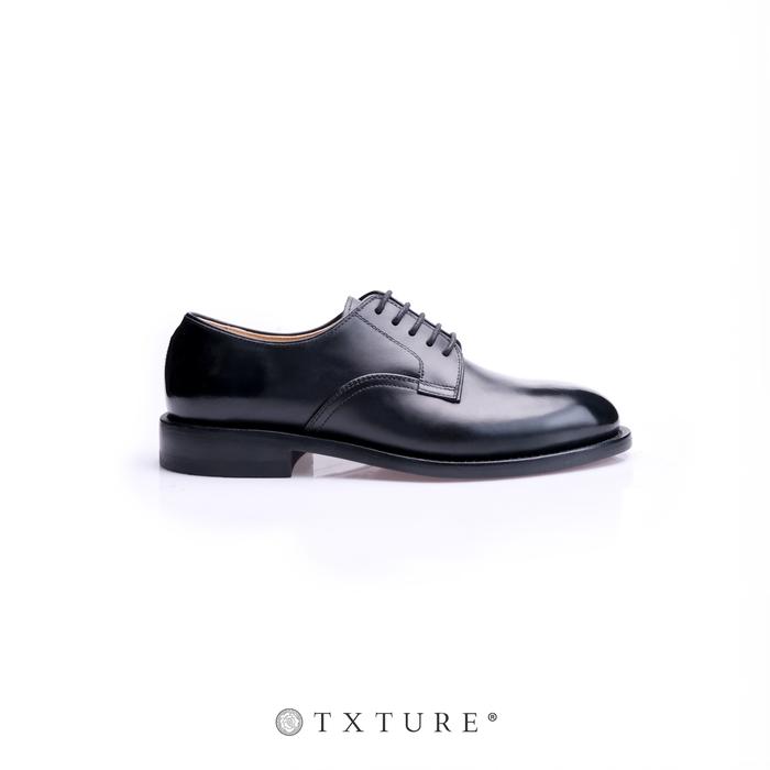 TXTURE - Sepatu Kulit Pria Civil Derby Shoes - Black