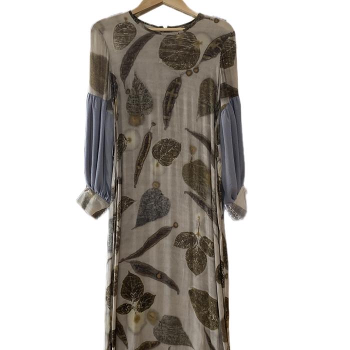 Gamis clara syirka ecoprint