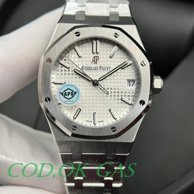 AP SWISS AudemarsPiguetRoyal Oak 15500ST Watch White Dial APS 41mm