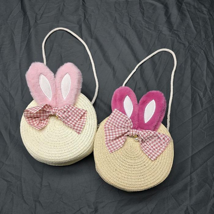 Tas Rotan Kecil Lucu Aesthetic Tas Kerajinan Selempang Wanita Anyaman