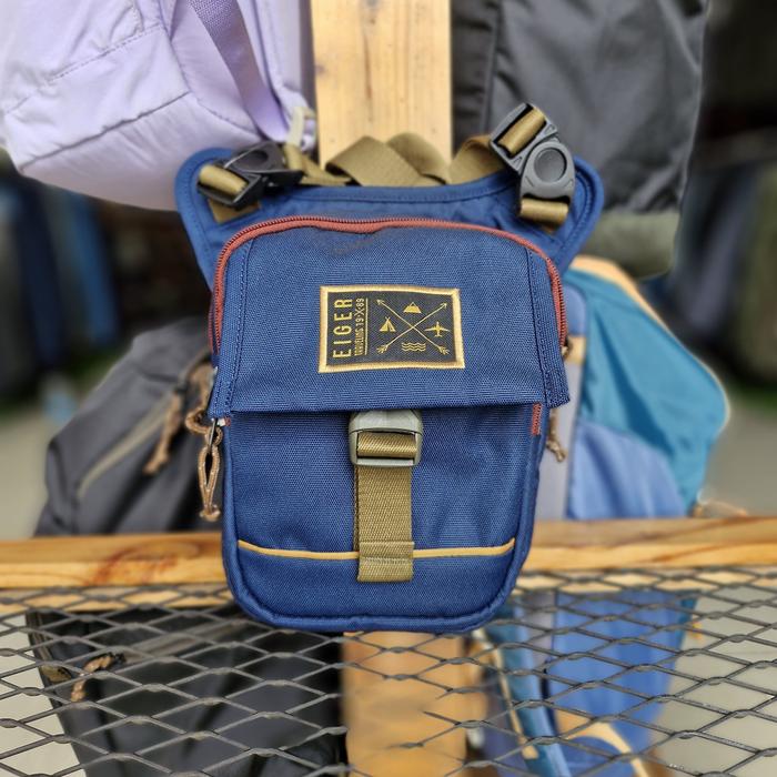 LEG PACK EIGER 2708 MIGRATE 1989 NAVY-2L-SLINGBAG COWOK-TAS PAHA-OUTDOOR USE PRIA